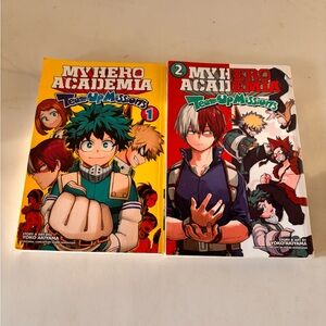 My Hero Academia Team-Up Missions Manga Volumes 1 and 2